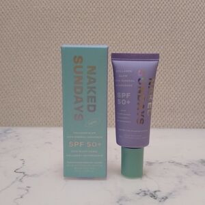 Naked Sundays Collagen Glow 100% Mineral Sunscreen Mini Size .67 Oz Exp 7/26